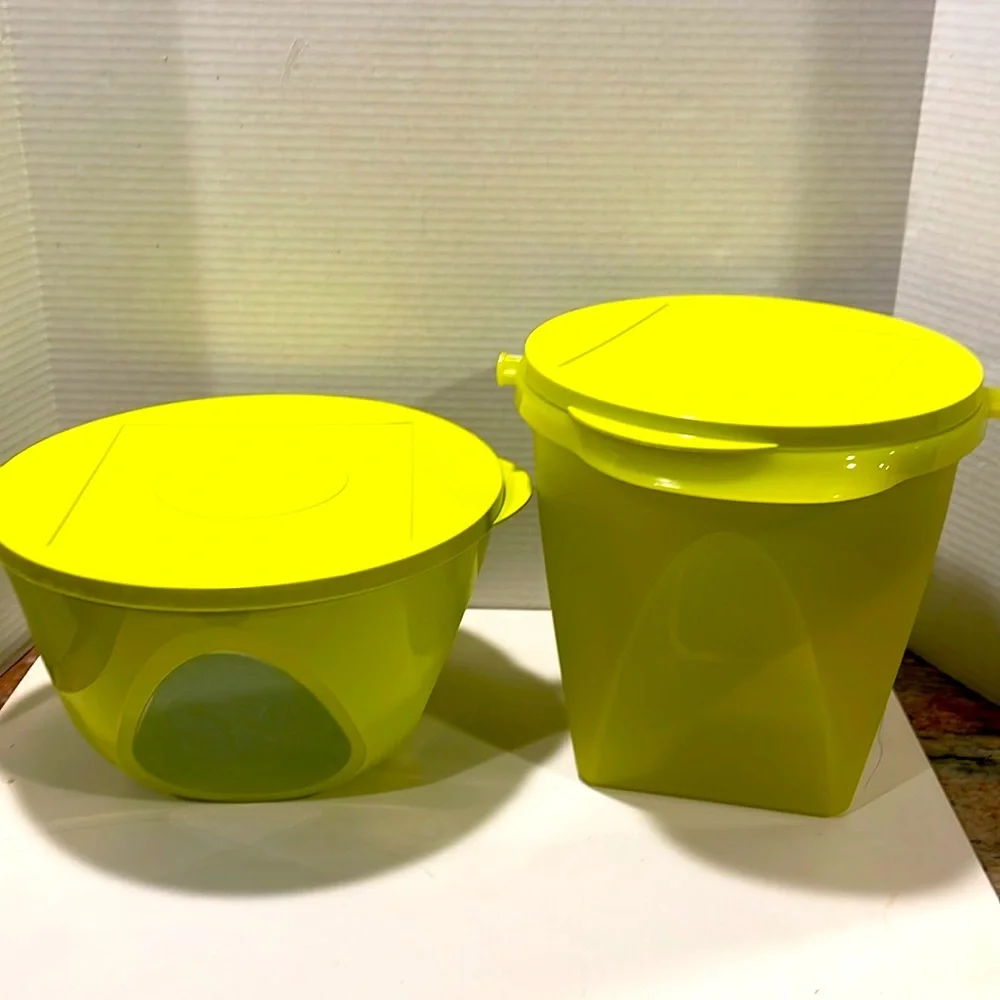 Tupperware bowl & storage (lot of 2)